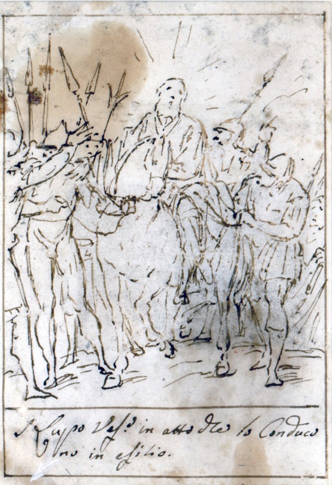 One of the Italian drawings found in an historic house. Image: Artlab Australia