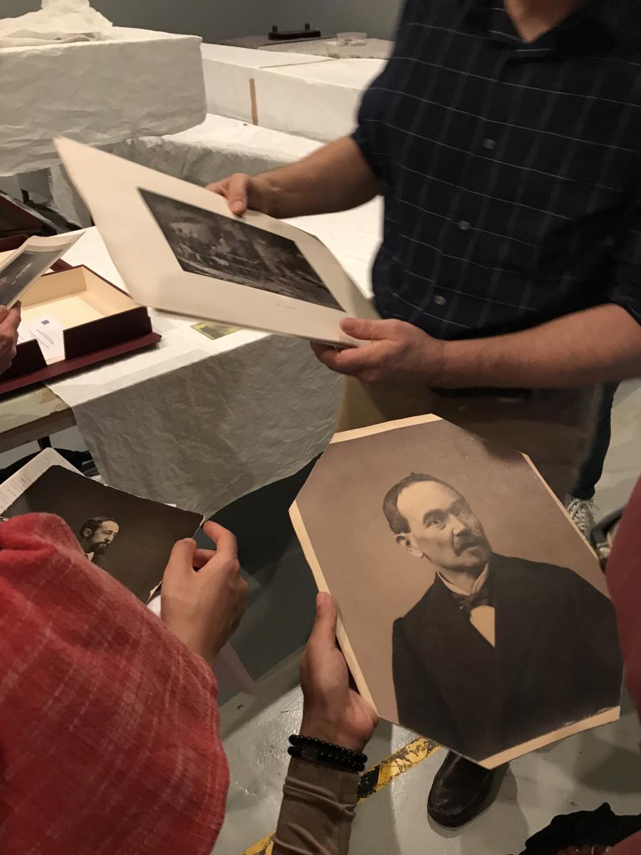 Examining prints