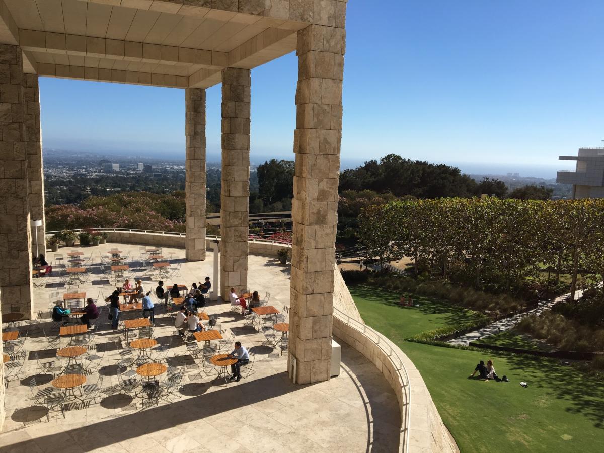 View of Los Angeles from Getty Centre. Image © International Institute for Conservation of Historic and Artistic Works.