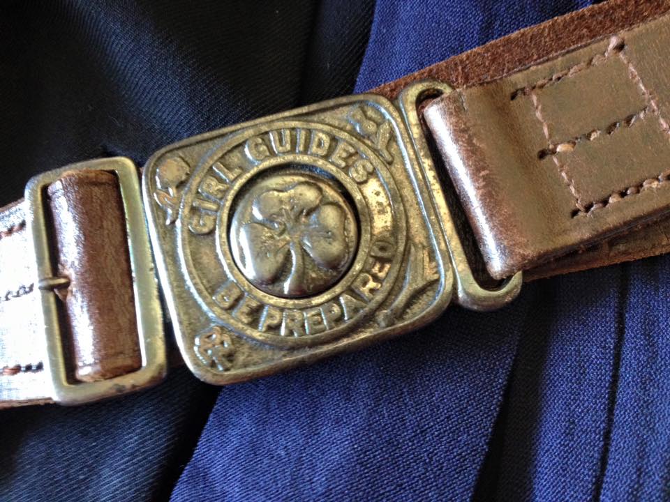 Guide Belt buckle - imported from Britain - 1913-1924 pattern (Girl Guide Uniform Archive)