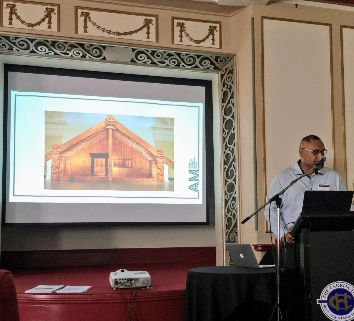 Don Pieta presenting on the Hotunui Preservation Project