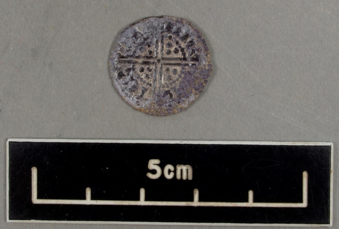 After image of a Medieval Welsh Long-Cross Penny from the Abbey Strataflorida Collection (Colville, 2017)