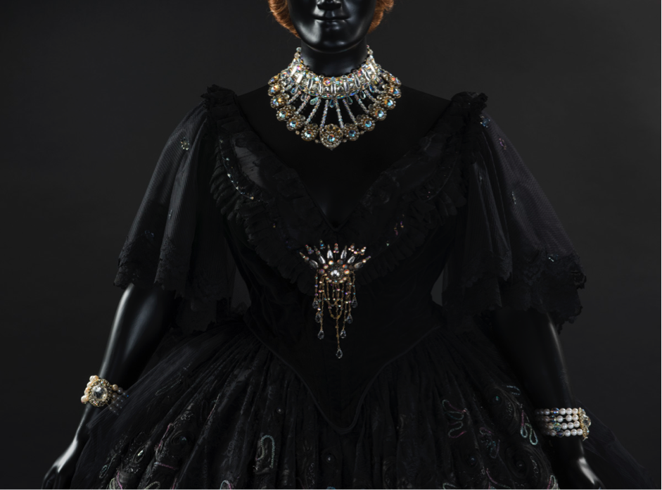Costume worn by Dame Joan Sutherland as Violetta in La Traviata, The Australian Opera, 1979, Gift of Opera Australia, 2018, Arts Centre Melbourne, Australian Performing Arts Collection