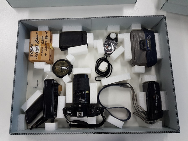 Objects packed to travel on loan to Jervis Bay Maritime Museum. Image by N. Flood