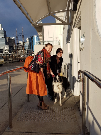 Rose Maurice, Lucilla Ronai and Bailey. Image by N. Flood.