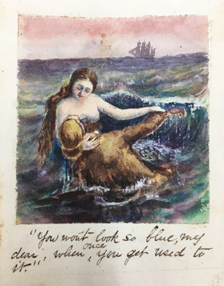 One of many artworks in Sinclair’s diary