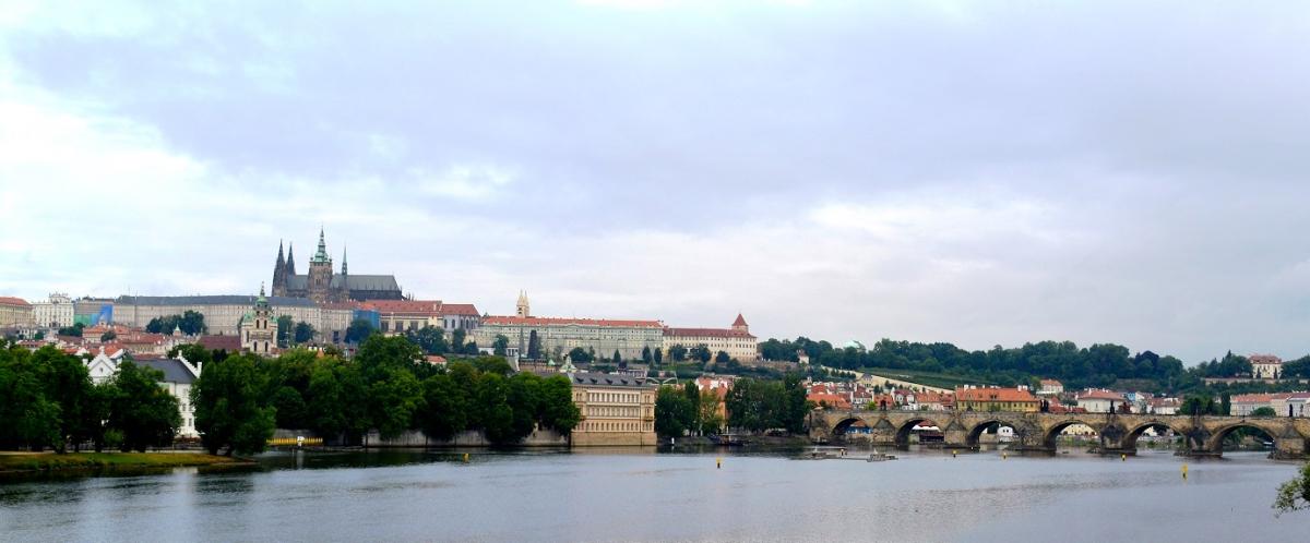 Prague castle from the classroom. Photo: Prue McKay