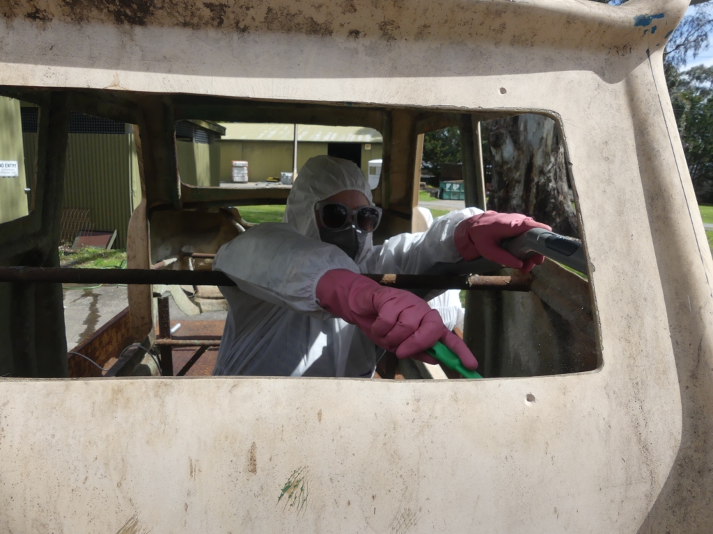 Interior dry brush vacuuming. Image: Artlab Australia