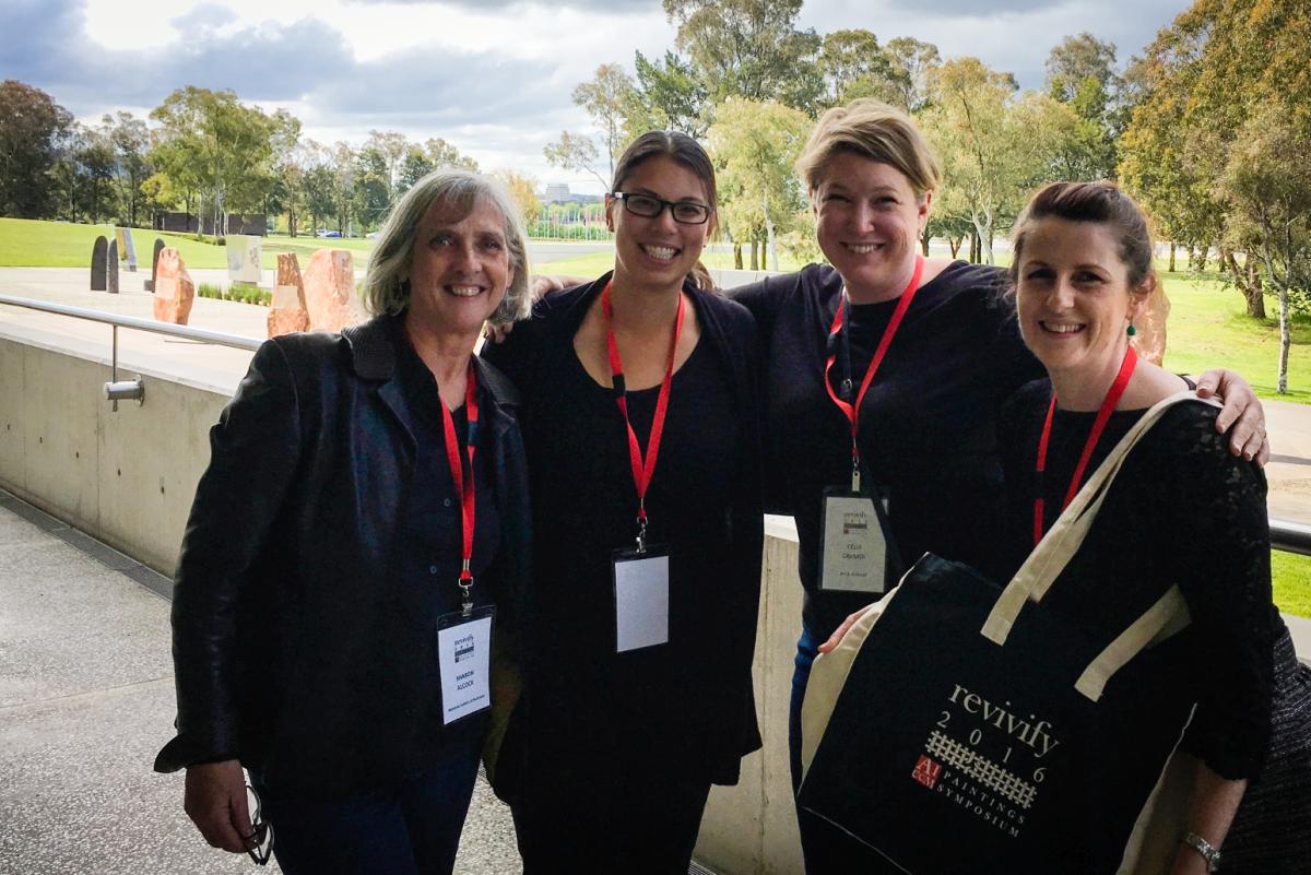 The revivify 2016 organising committee, Sharon Alcock, Alana Treasure, Celia Cramer and Jocelyn Evans.