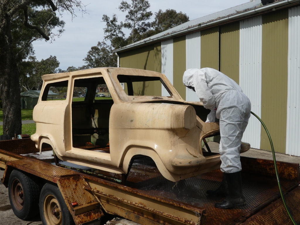 Wet cleaning rinse to remove detergent. Image: Artlab Australia