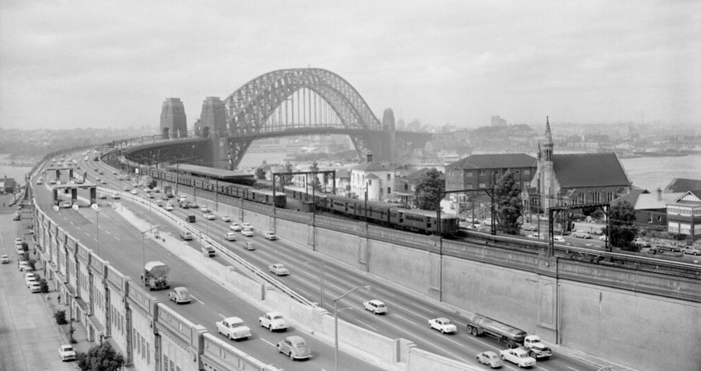 Historic Photograph of Sydney Harbour Bridge