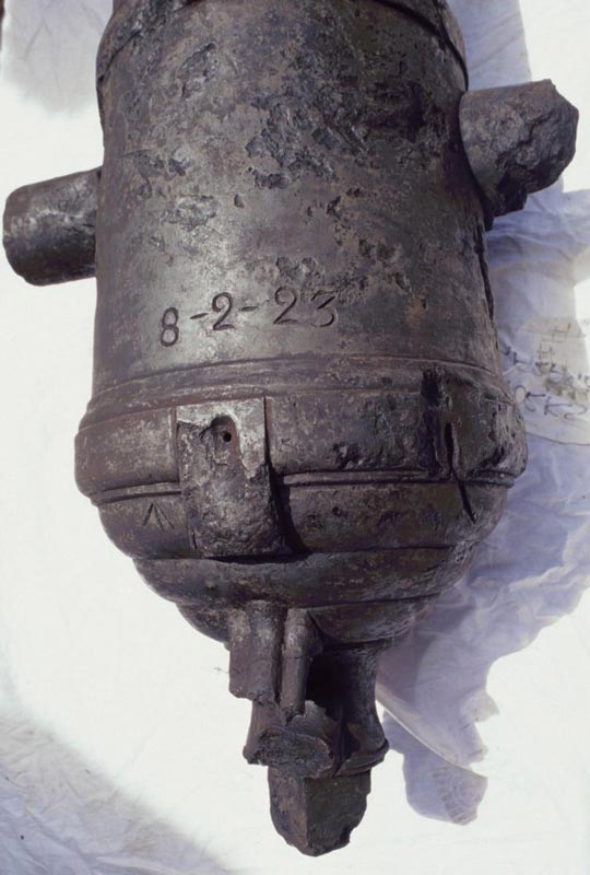 Carronade from the wreck of HMS Sirius