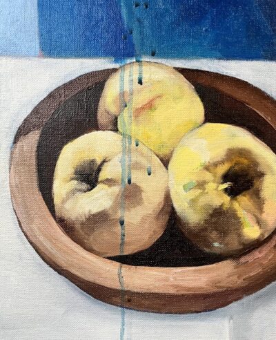 Sunday Morning – detail of apples before treatment.