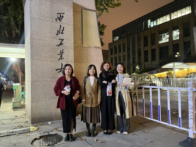 Dr Reyhane Mirabootalebi with Dr Yang Huan, Dr. Jingnan Du, and Dr Jiaojiao Liu. The Northwestern Polytechnical University, Xi'an, October 2023.