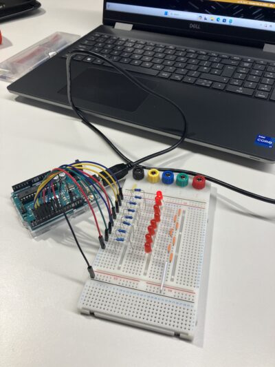 LED array with Arduino microcontroller